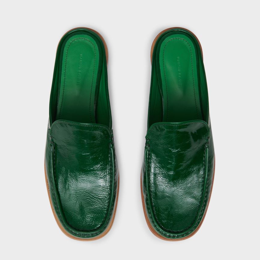 Women's Mansur Gavriel Walker Mules Green | AU 5649SL